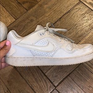 Nike white Air Force one size 9